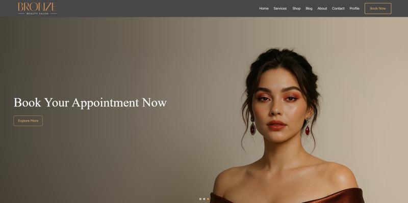 Project home page screen shot